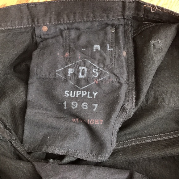 DENIM & SUPPLY RALPH LAUREN 38/32 mens BLACK DENIM - Picture 4 of 6